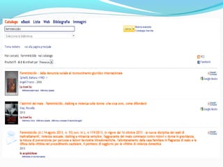 Maschera di
ricerca semplice
funziona come Google ed i più
comuni motori di ricerca: le
parole o le espressioni inserite
vengono ricercate come
sequenze di lettere,
indipendentemente dal loro
significato
se inserisco nel box "umberto
eco", tra i risultati ci saranno le
opere di Eco , le opere su Eco, i
documenti che contengono le
parole umberto ed eco in una
parte qualsiasi della scheda
bibliografica
SebinaYou 2.0
 