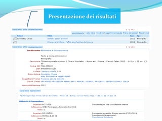 Altre possibilità di ricerca
 