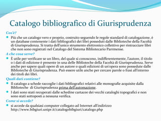 Presentazione dei risultati
 