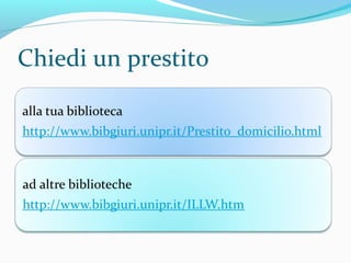 Esercitazione
Partiamo da una citazione
Cherilyn Dance and Elaine Farmer, Changing lives and changing minds:
the experiences of adoptive parents from application to approval,
"Adoption & Fostering", July 2014, 38: 101-114
abbiamo capito che si tratta di un articolo pubblicato sul periodico "Adoption and Fostering"
domanda
quale/i strumento/i possiamo utilizzare per reperire il
documento?
risposta
un OPACun OPAC
 