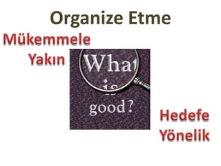 Organize Etme
 