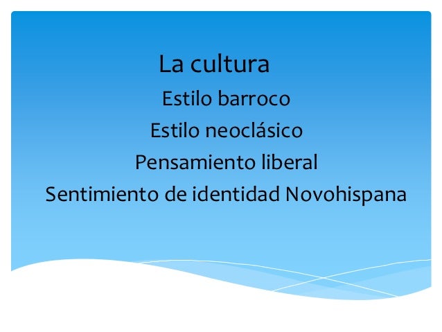2. panorama del periodo