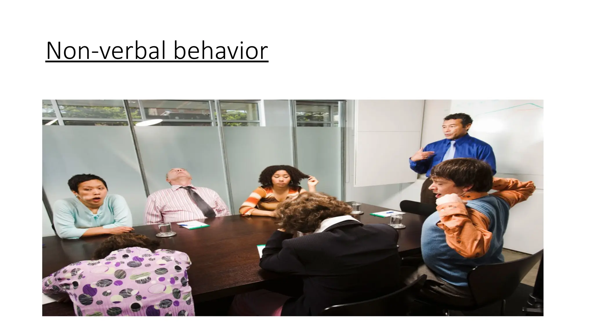 Non-verbal behavior
 