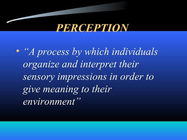 2. perception | PPT