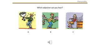 Personality adjectives | PPTX