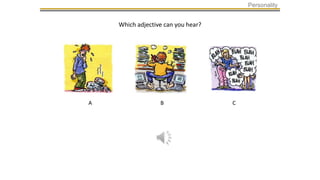 Personality adjectives | PPTX