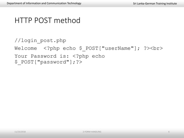 PHP Form Handling | PPTX