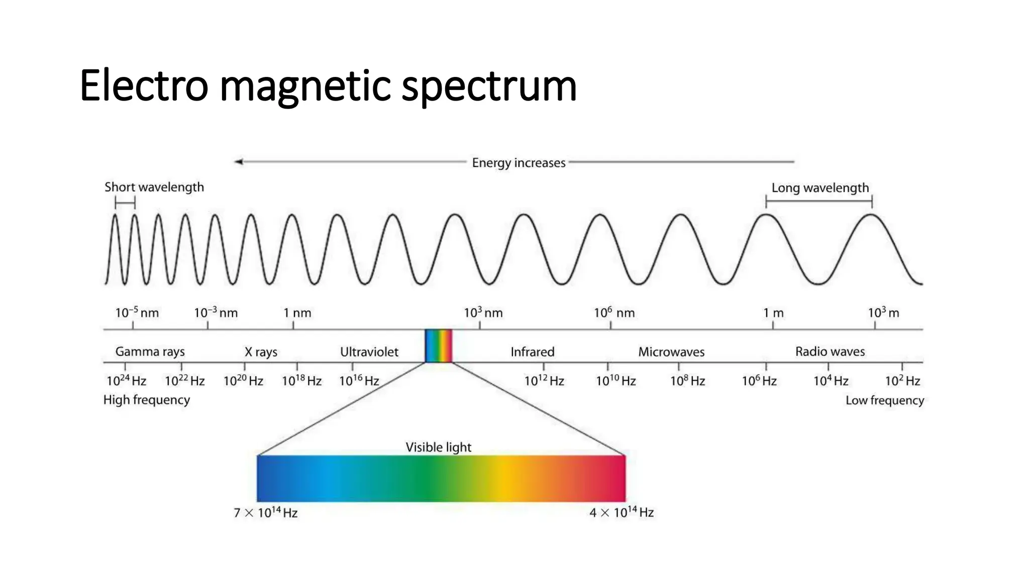 Electro magnetic spectrum
 