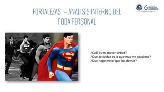 ¿Cuál es mi mayor virtud?
¿Que actividad es la que mas me apasiona?
¿Qué hago mejor que los demás?
 