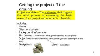 Defining and structuring a project...... | PPTX
