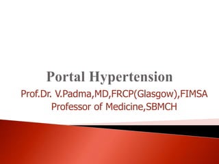 Prof.Dr. V.Padma,MD,FRCP(Glasgow),FIMSA
Professor of Medicine,SBMCH
 