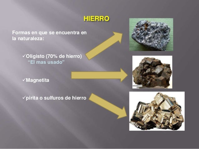 materiales férricos