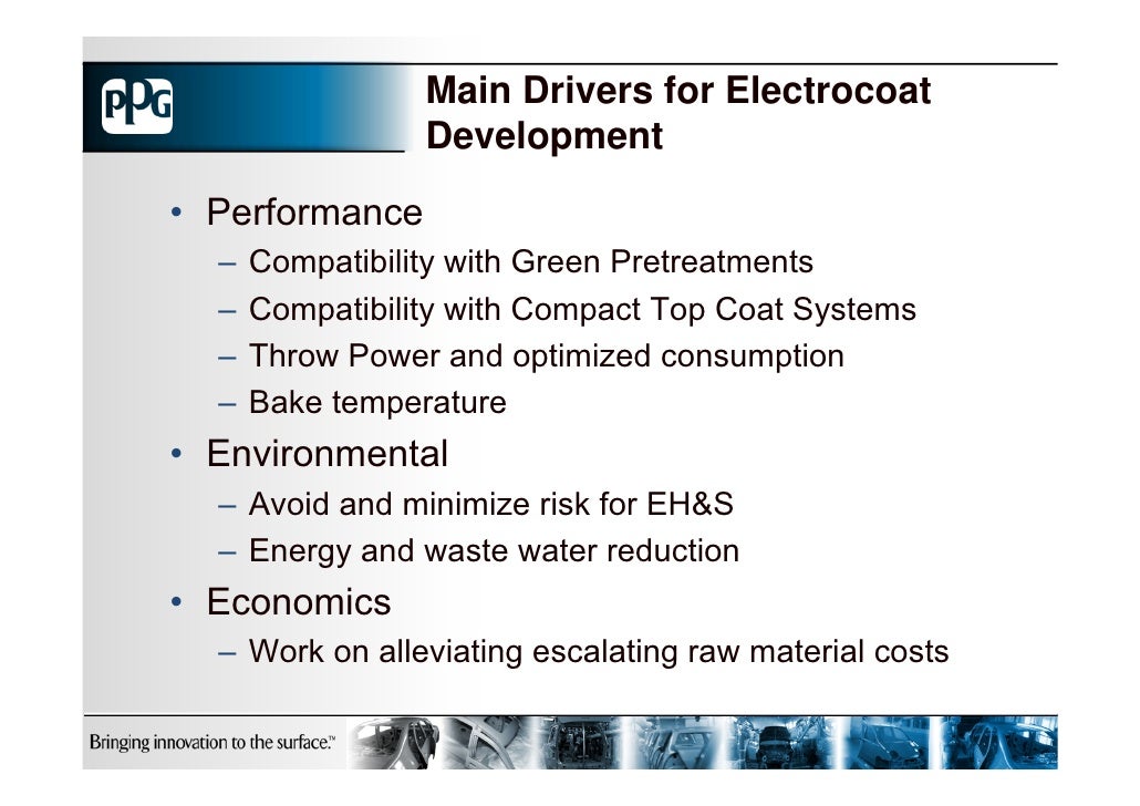 Philippe Bouden Pretreatment / Electrocoat Trends