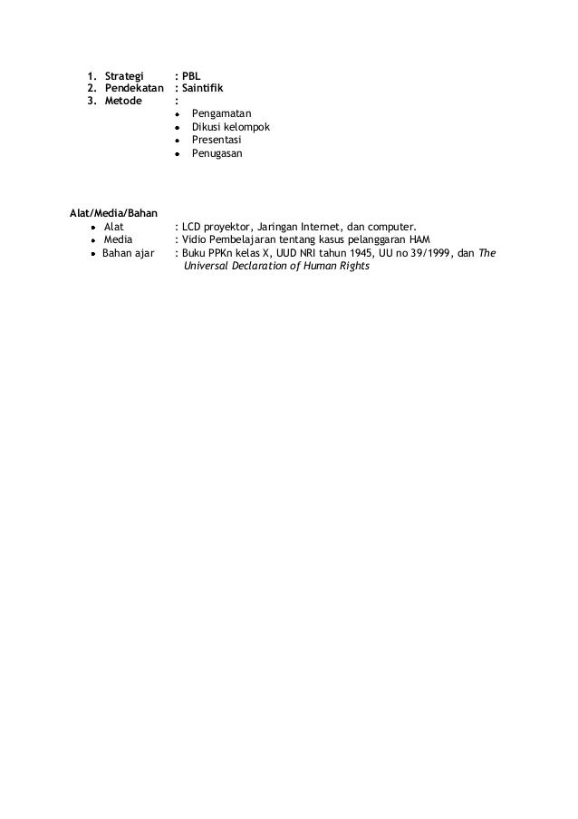 RPP PKN Kurikulum 2013 kelas x