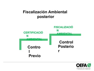 Control Posterio 2 ppt-supervision-a-entidades-oefa | PPTX