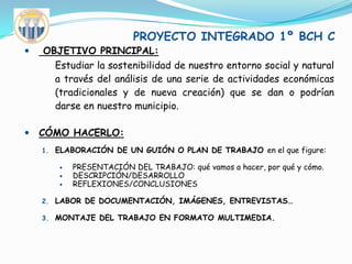 Estudio de actividades económicas relacionadas con la sostenibilidad.