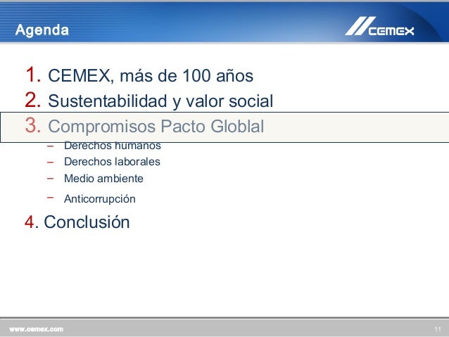 estrategia de negocio global de cemex essay La estrategia de diferenciación de cemex españa otros hitos en su carrera ascendente son la venta de activos no relacionados con su negocio medular (mine-ría, petroquímica y turismo) namiento global de la marca y conseguir una cultura. estrategia de negocio global de cemex essay La estrategia de diferenciación de cemex españa otros hitos en su carrera ascendente son la venta de activos no relacionados con su negocio medular (mine-ría, petroquímica y turismo) namiento global de la marca y conseguir una cultura.
