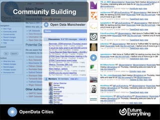Community Building




 OpenData Cities
 