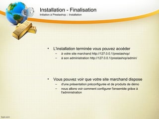 2. Prestashop - Installation