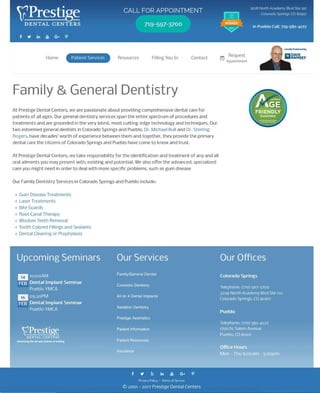 General Dentistry | Prestige Dental Centers at Colorado Springs & Pueblo