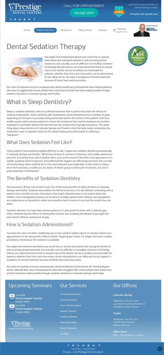Sedation Dentistry | Prestige Dental Centers at Colorado Springs & Pueblo