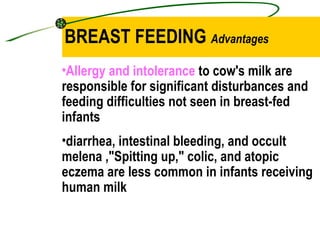 BREAST FEEDING  Advantages ,[object Object],[object Object]