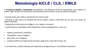 2 principios y aspectos básicos del aicle -clil | PPTX