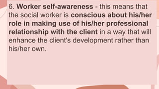 2-Principles and Core Values of the social workers | PPTX