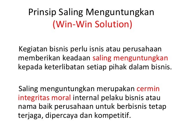 2 Prinsip Etika Bisnis