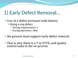 Process Models Describe various software process models. Identify ...