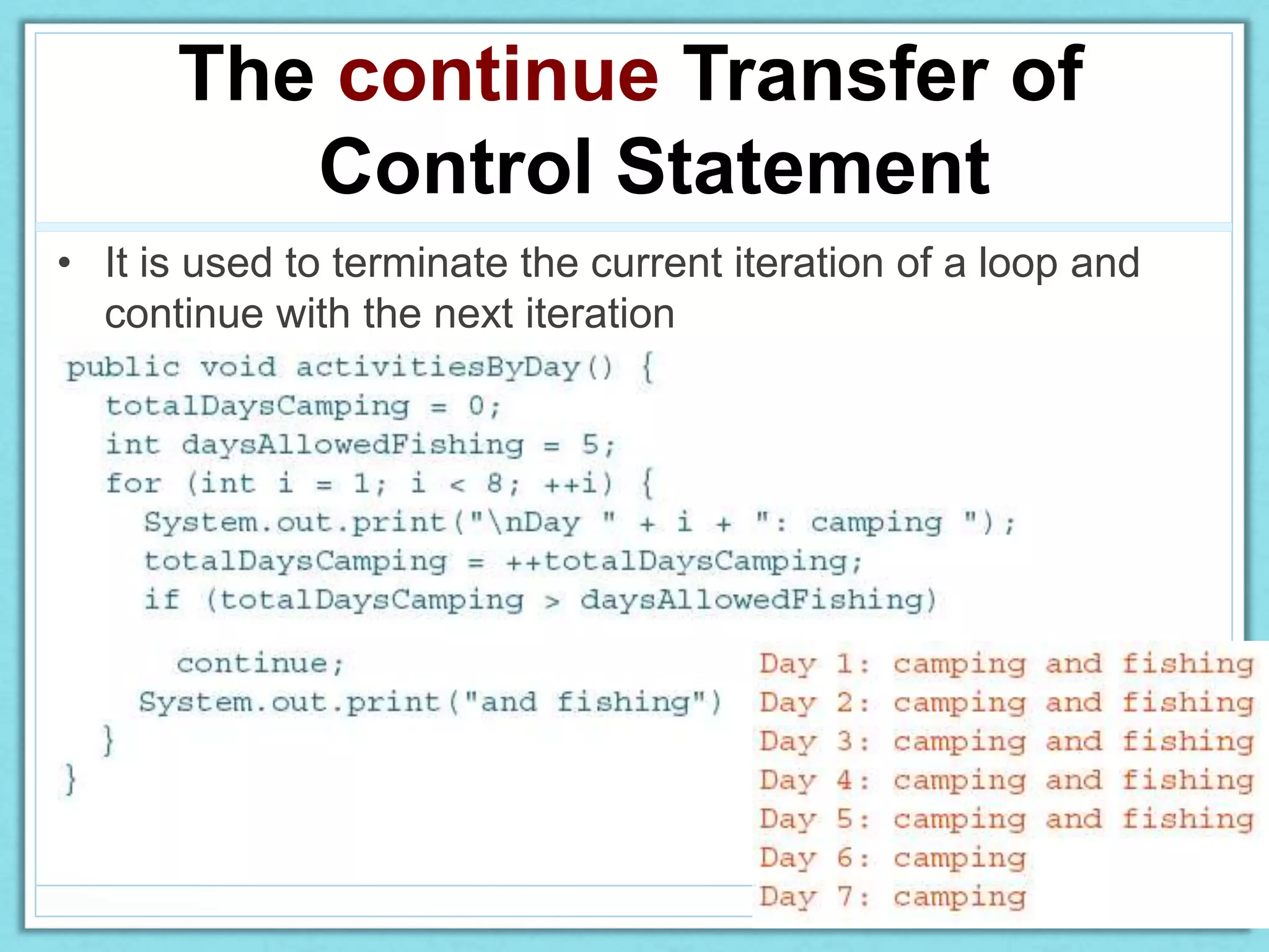 OCA JAVA - 2 Programming with Java Statements | PPT
