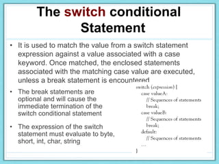 OCA JAVA - 2 Programming with Java Statements | PPT