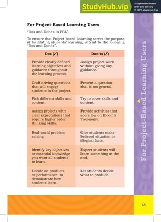 2 - Project Based Learning Handbook | PDF