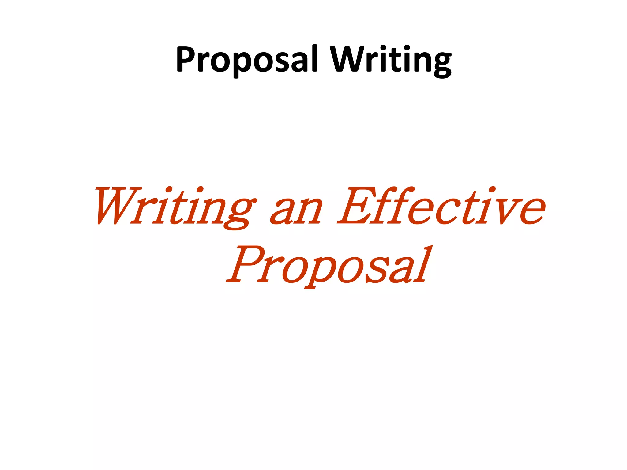 How to write a proposal -writing | PPT | Financial Planning | Personal ...