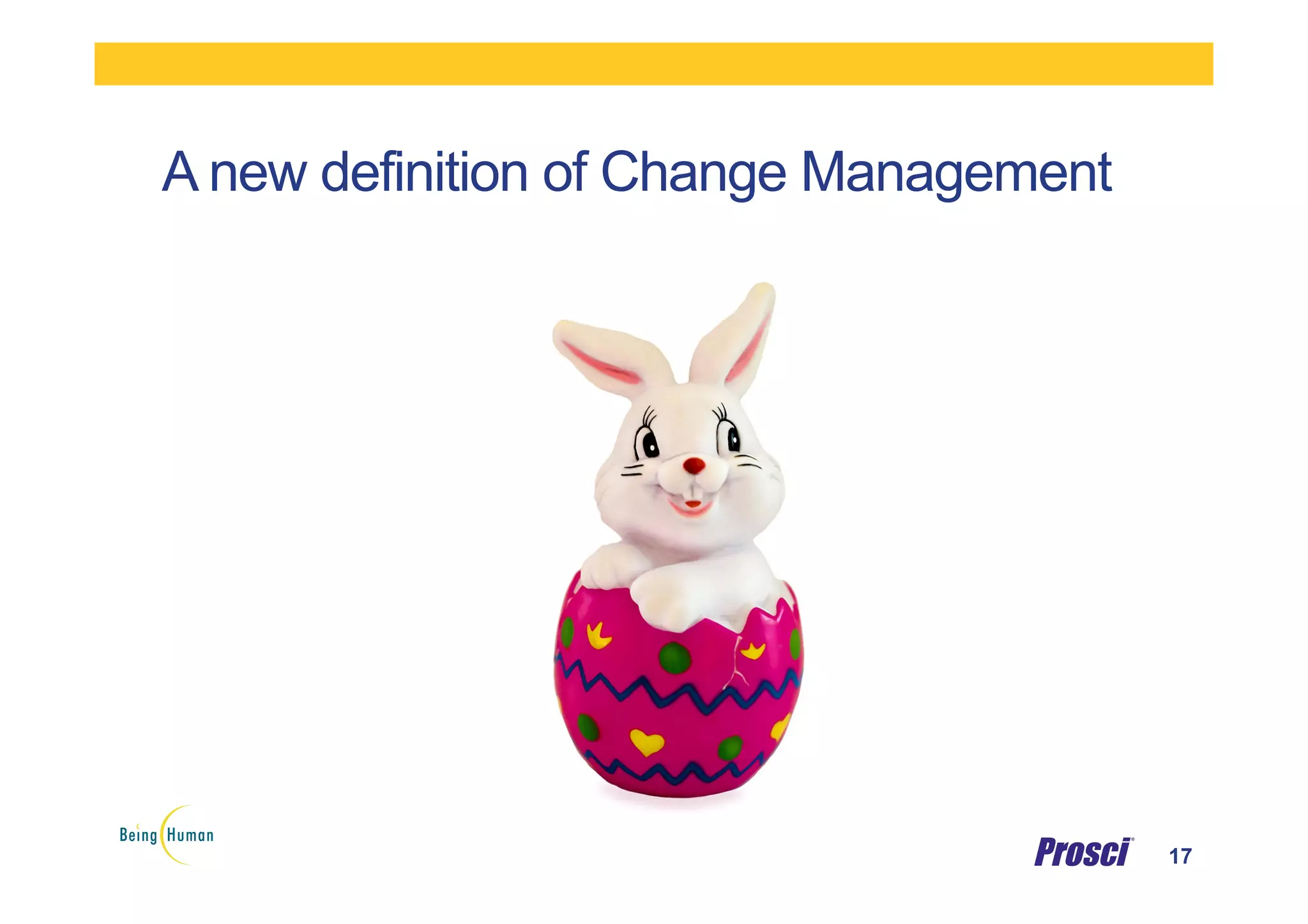 A new definition of Change Management
17
 