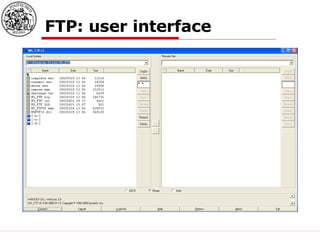 FTP: user interface 