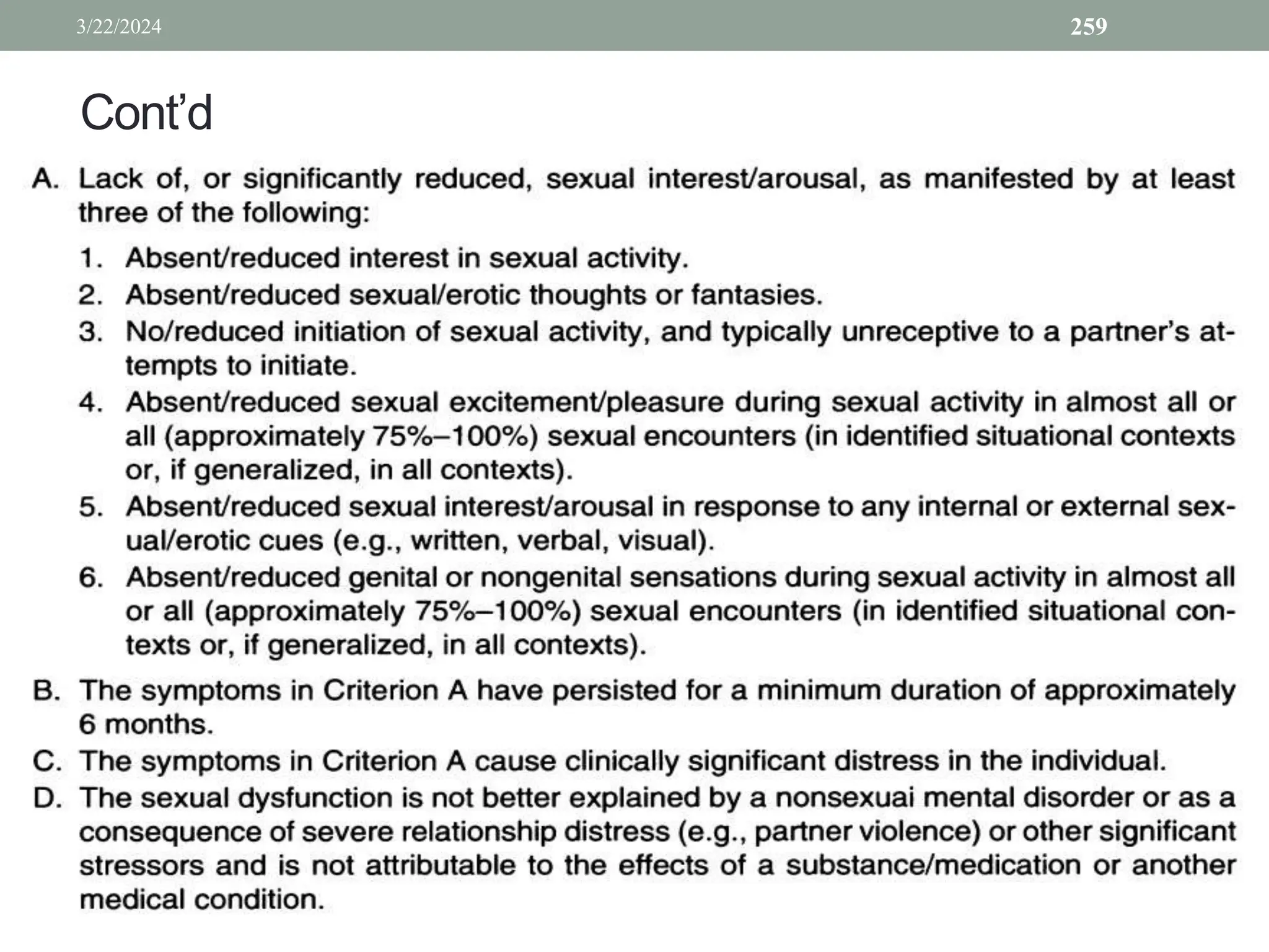 Cont’d
3/22/2024 259
 