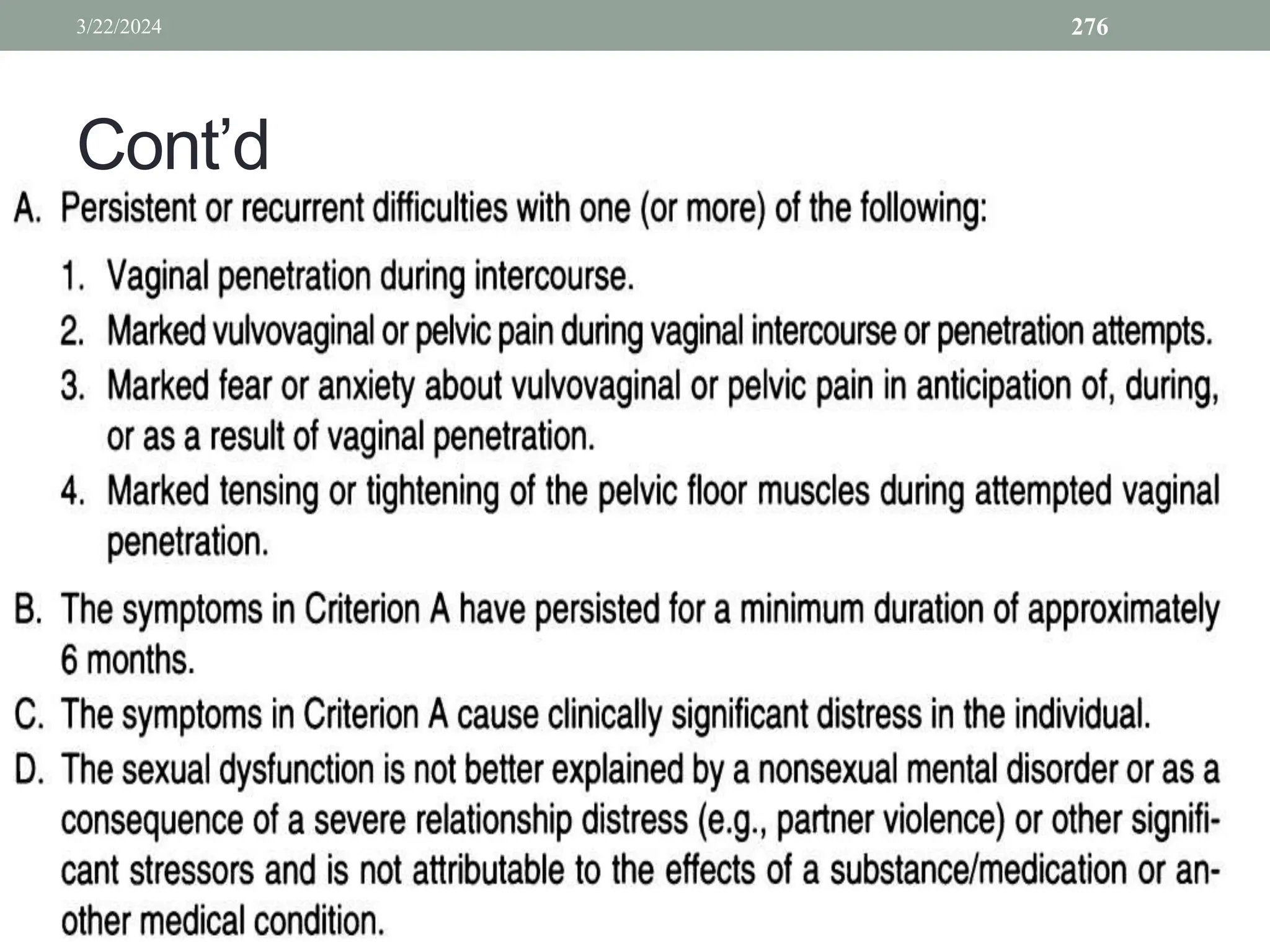 Cont’d
3/22/2024 276
 