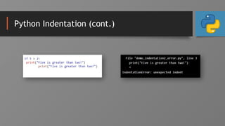 Topic 2 - Python, Syntax, Variables.pptx