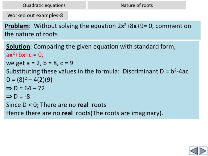 quadratic equations-1