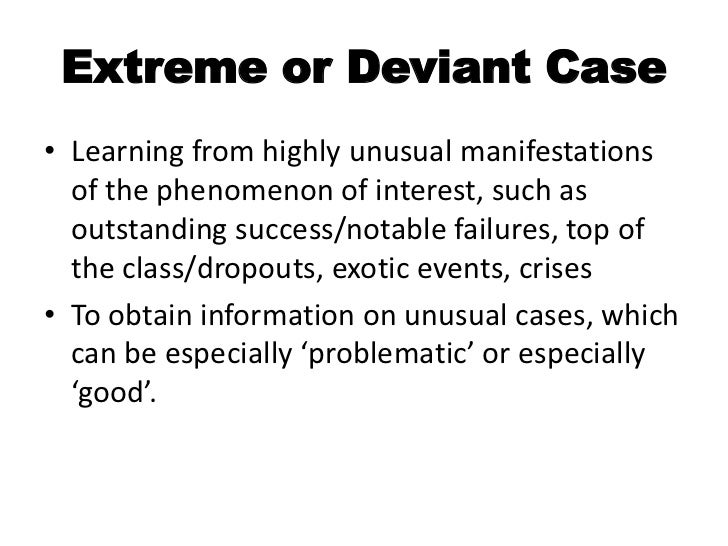 deviant cases in qualitative research