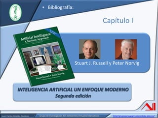 Bibliografía:Capítulo IStuart J. Russell y Peter NorvigINTELIGENCIA ARTIFICIAL UN ENFOQUE MODERNOSegunda edición