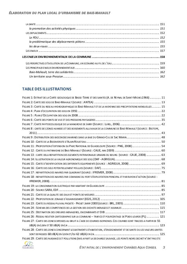 Plu De Baie Mahault 2 Rapport De Presentation 1ère Partie