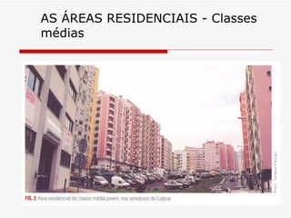 AS ÁREAS RESIDENCIAIS - Classes médias 