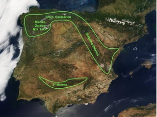 Macizo Galaico Mts. León Cord. Cantábrica Sistema Ibérico Sª Morena 