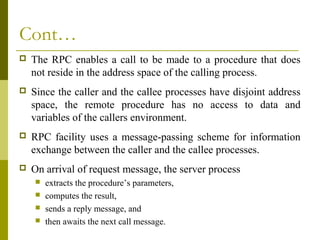 remote procedure calls | PPT