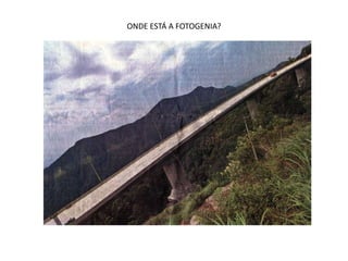 ONDE ESTÁ A FOTOGENIA?
 