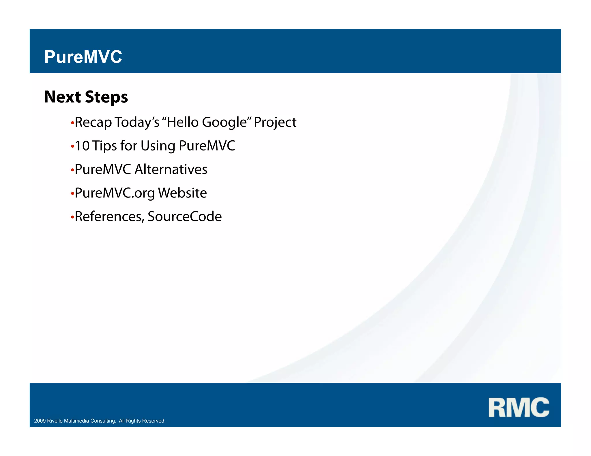 Samuel Asher Rivello - PureMVC Hands On Part 2