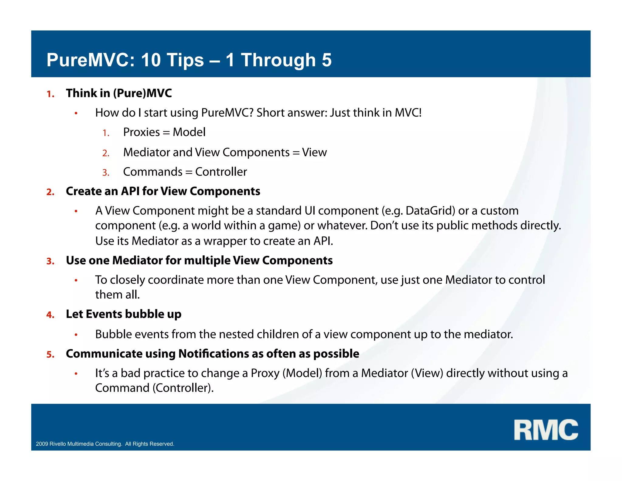Samuel Asher Rivello - PureMVC Hands On Part 2