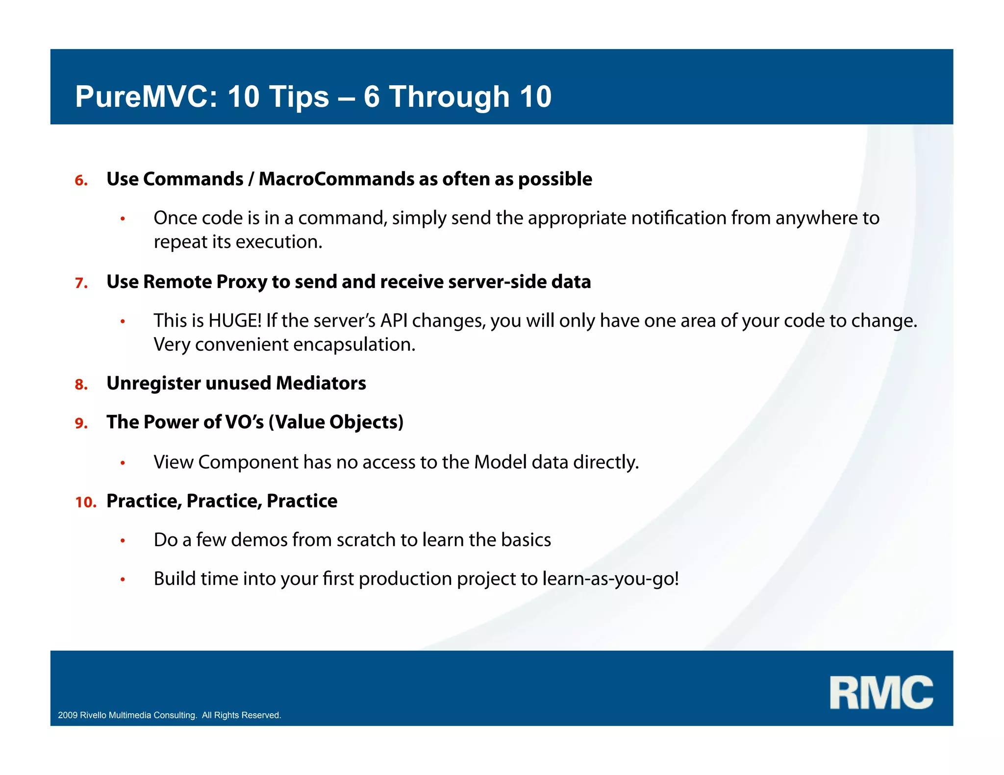 Samuel Asher Rivello - PureMVC Hands On Part 2